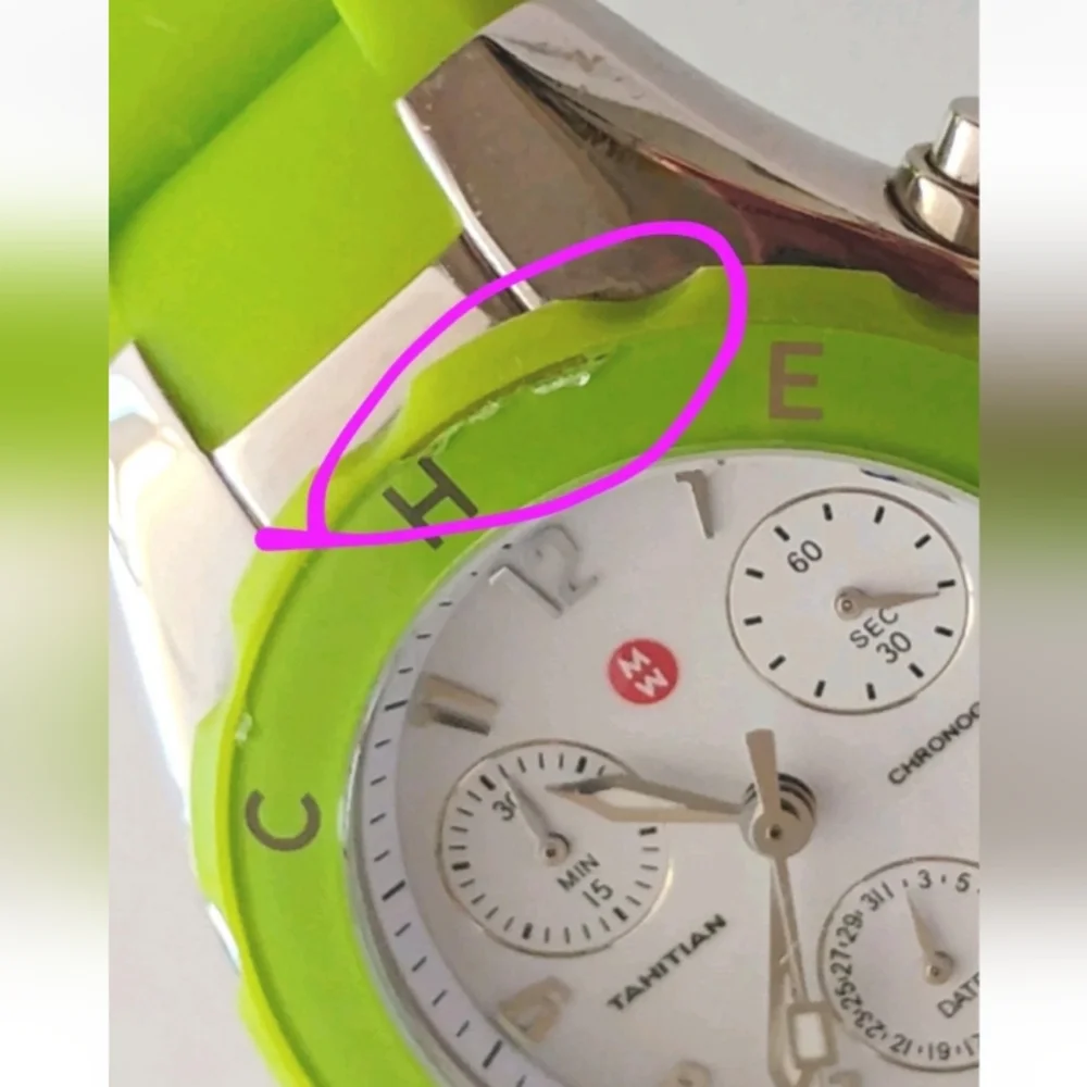 Michele Tahitian Jellybean Chronograph Watch.